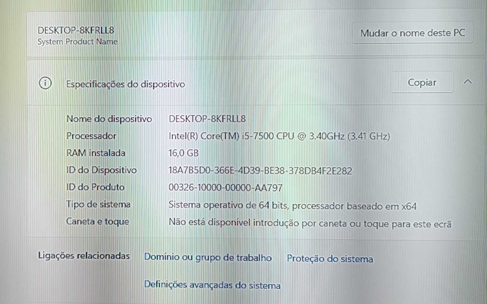 Computador Gaming Intel i5 7500 + Rog Strix GTX 1650 4Gb + 16 Gb RAM