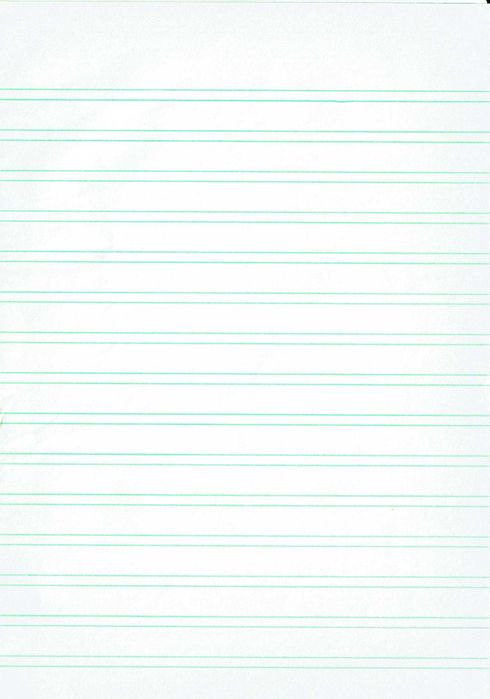 Caderno escolar antigo dos anos 50/60 de 2 linhas.