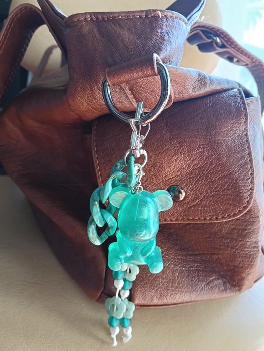 Bag charm artesanal urso