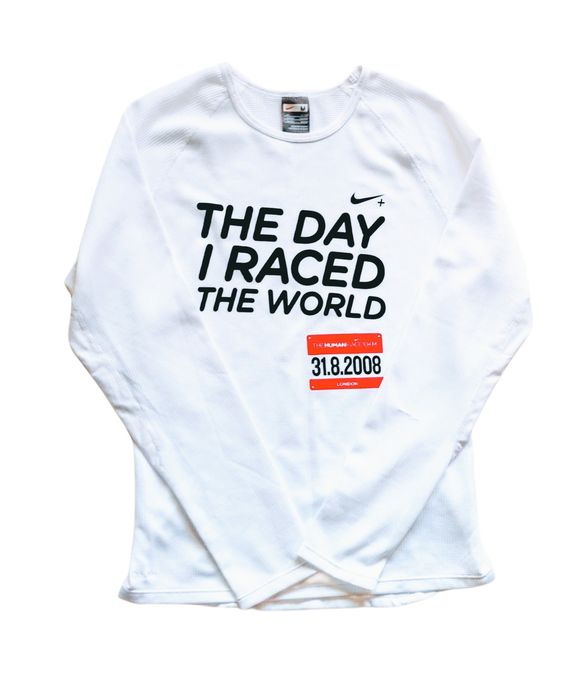 Biały longsleeve / bluzka z długim rękawem – Nike – M / 168 cm
