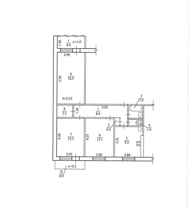 Продаж 3 к квартири 70 м2,  жм Тополь 2, буд. 3