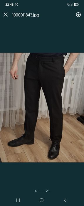 Garnitur męski l czarny