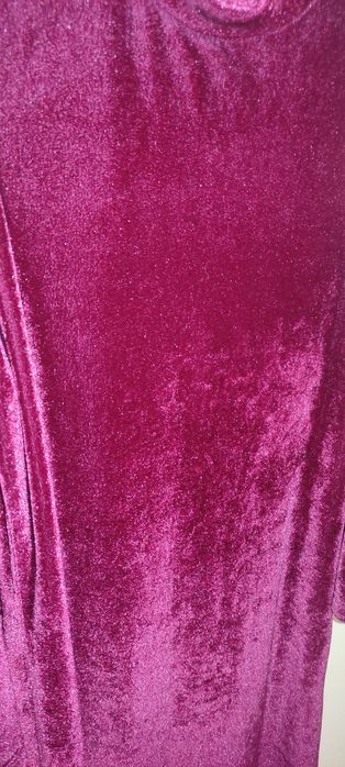 Vestido bordo de veludo