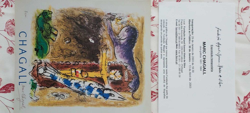 Marc Chagall catálogo exposição Fundação Vieira da Silva