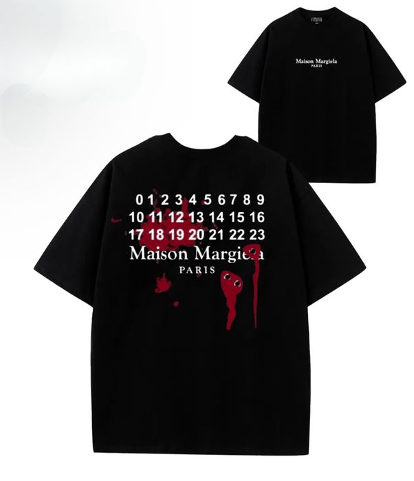 Футболки Maison Margiela Paris Logo унисекс маисон марджела черная