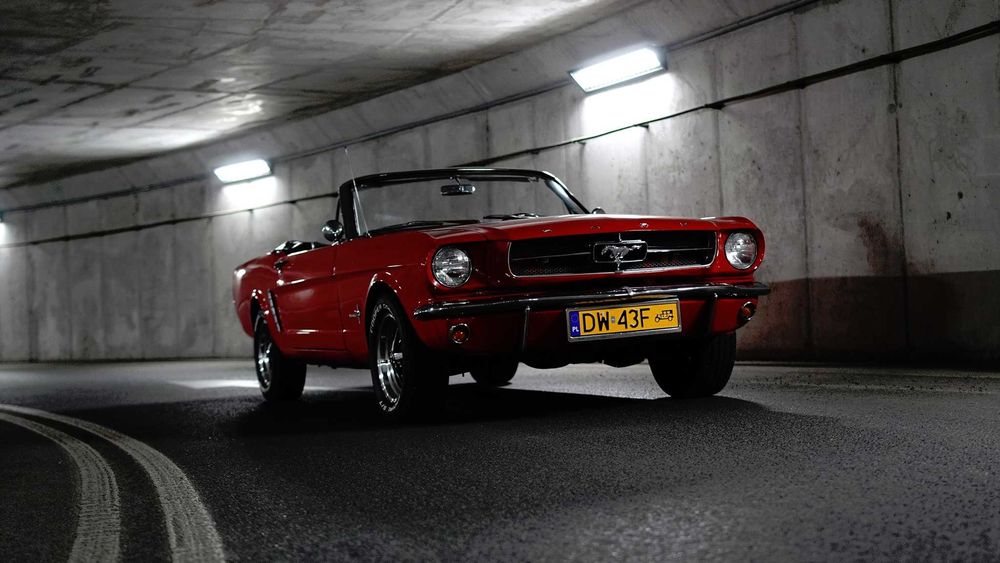 Ford Mustang 1965 kabrio auto Do Ślubu na wesele