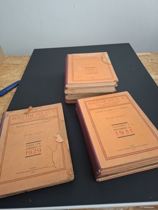 Boletim da CP 10 volumes, do n° 1 ao n° 10