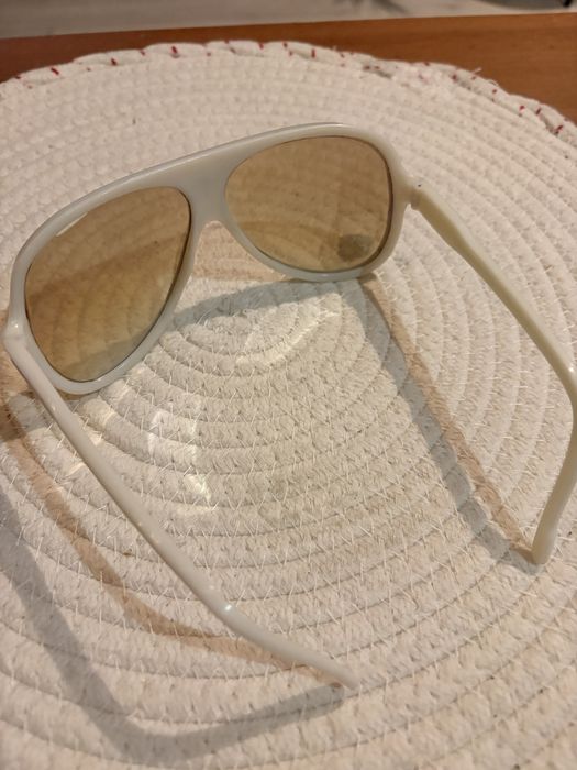Okulary adidias prl biale plastikowe lata 70 80 kolekcjonerskie