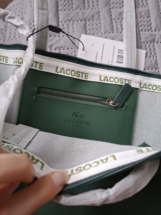 Torebka Lacoste butelkowa zieleń