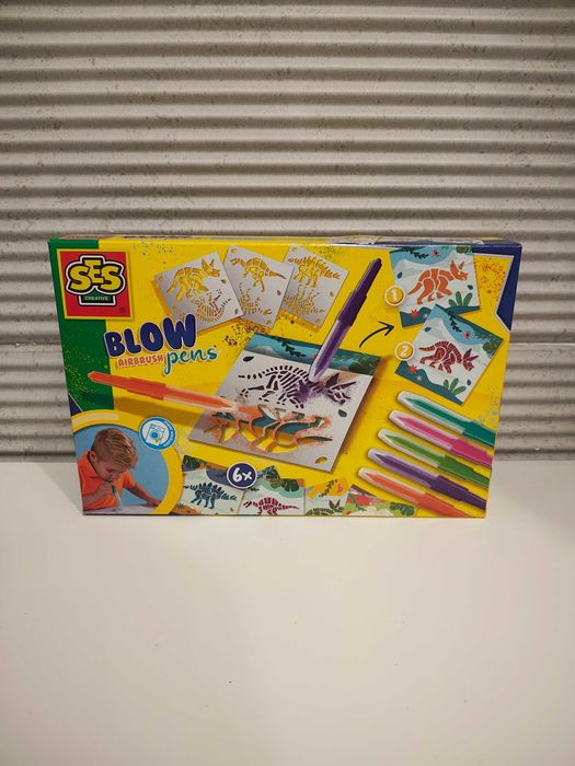 nowy zestaw SES Creative dmuchane flamastry dinozaury