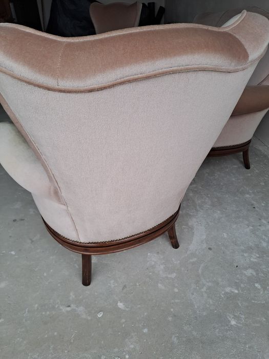 Sofa w stylu ludwikowskim fotele komplet wypoczynkowy