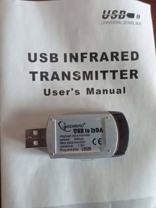 Адаптер Gembird USB to IrDA. Подключение инфракрасных устройств