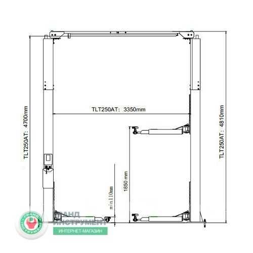 Підйoмник aвтoмoбільний 2-x cтійкoвий 3.5-5тон 220-380V LAUNCH
