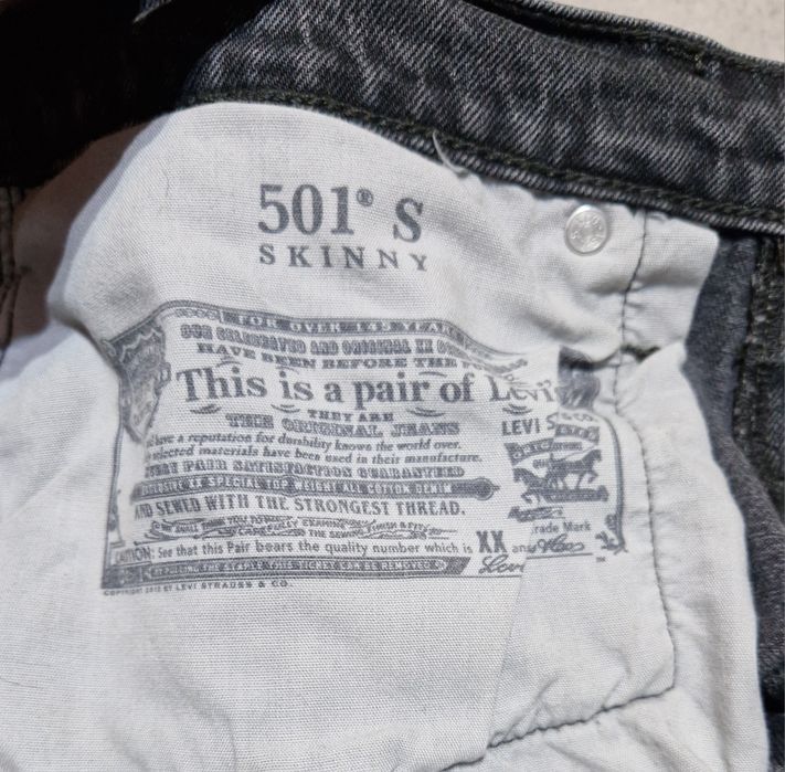 Jeansy Levis 501 W 31 L 30