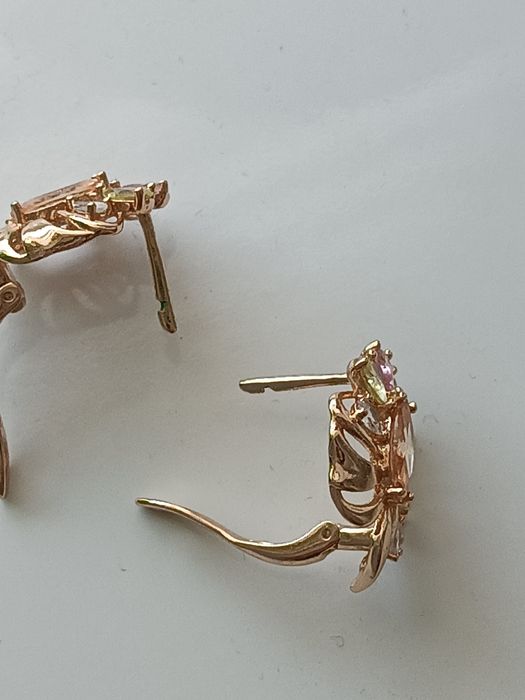 Серьги мед золото