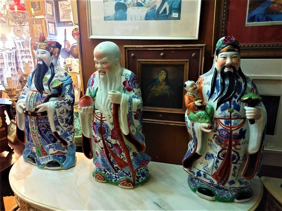 Divindades Chinesas Cerâmica