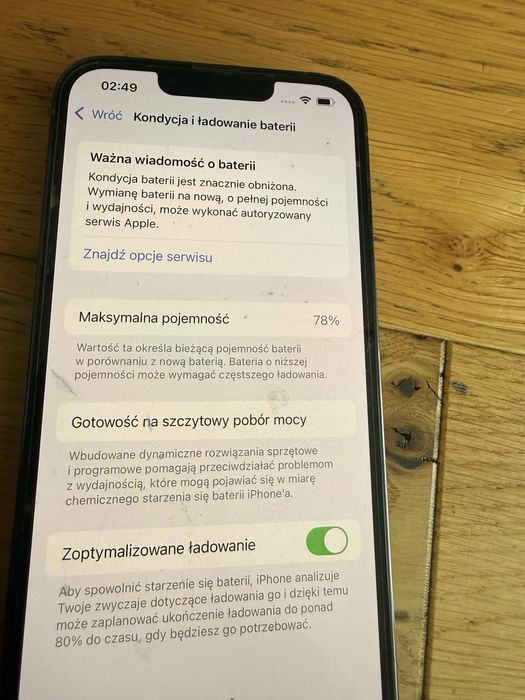 Iphone 13 pro 128gb zbita tylnia szybka