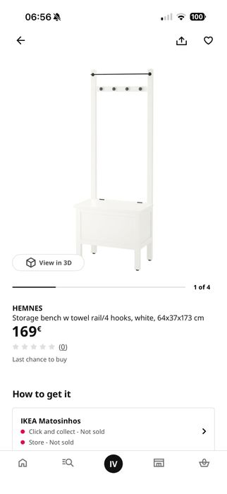 cômoda para casa de banho/ corredor IKEA HEMNES