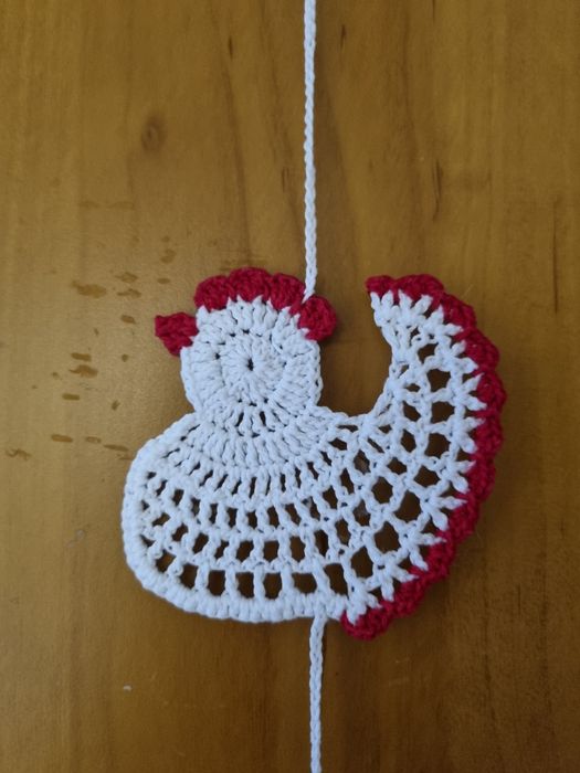 Zawieszki szydełkowe kurki