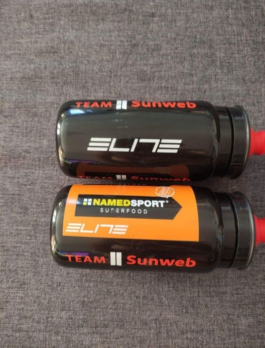 Bidon bidony kolekcjonerskie kolarskie Sunweb czarne