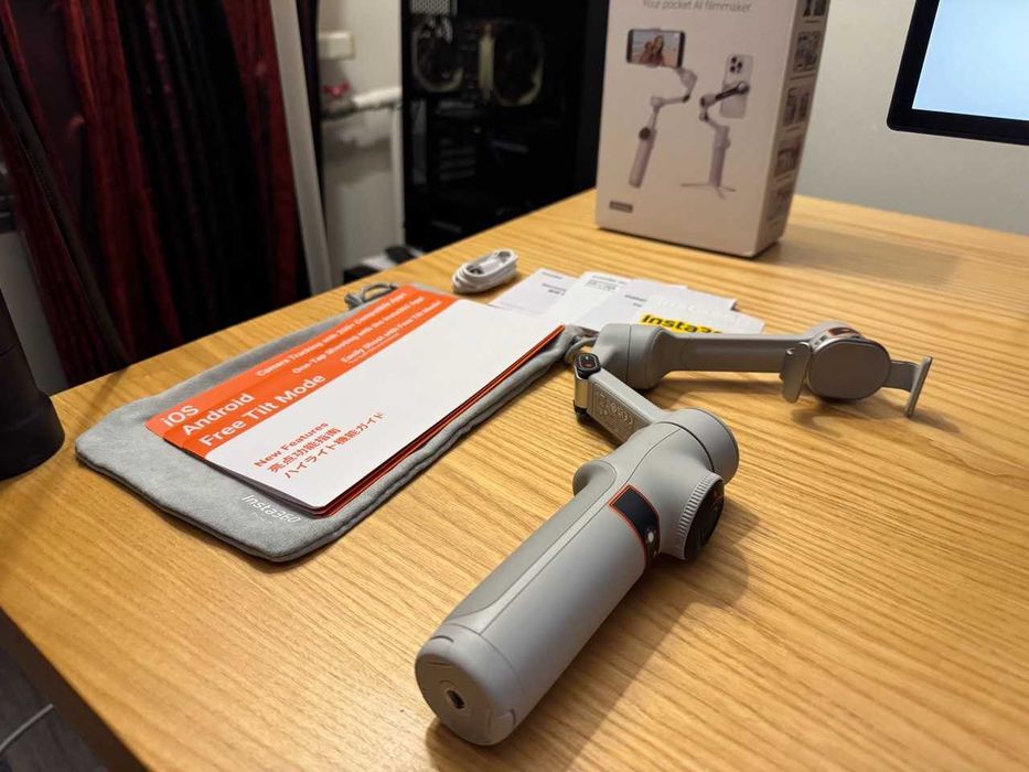 НОВЫЙ Insta360 Flow 2 Pro - Монопод Стабилизатор в Идеальном Состоянии