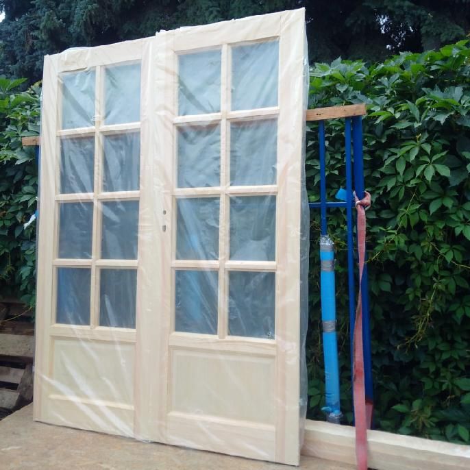 OD Ręki drzwi sosnowe dwuskrzydlowe  Solidne Mocne