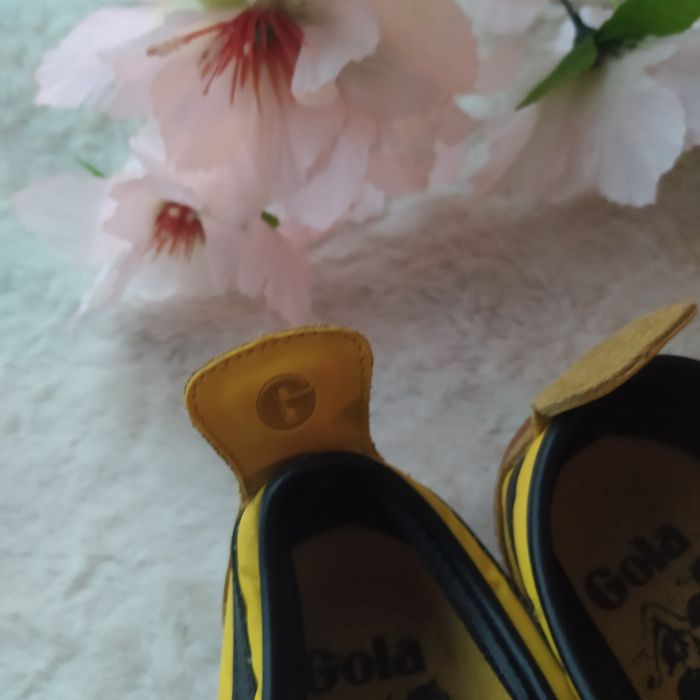 Buty sportowe męskie Gola 39 skóra naturalna żółte yellow premium