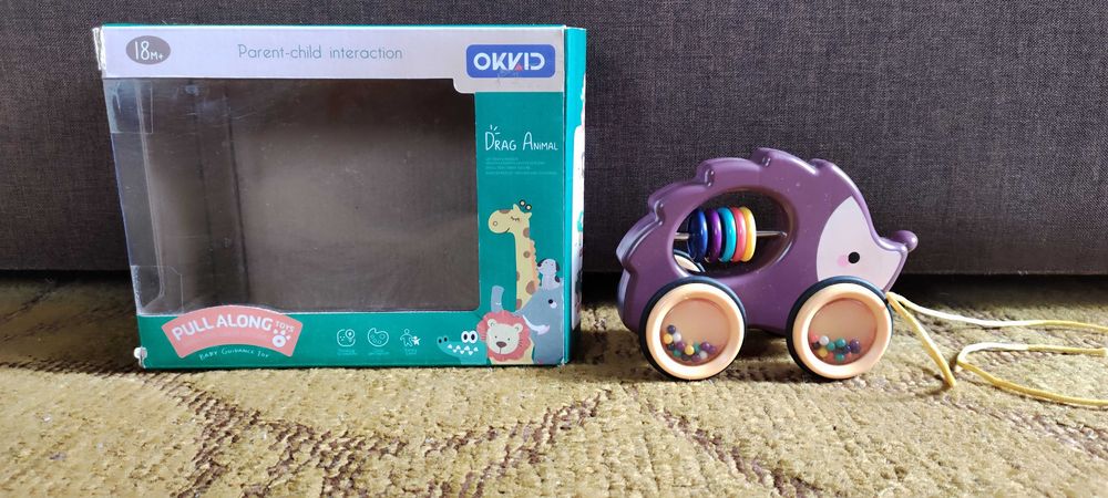 Іграшка каталка їжачок