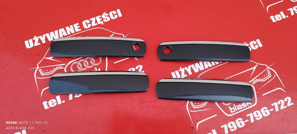 Osłony Klamek Zewnętrznych LZ7Q Audi A6 C6 2009 Części Blask Gołdap