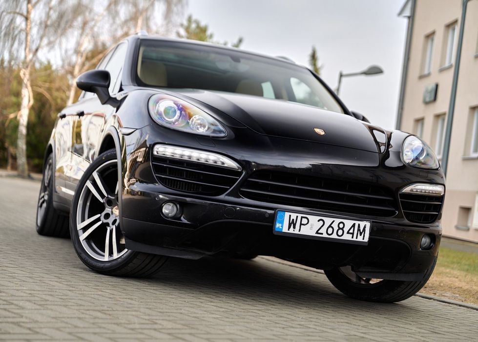 Porsche Cayenne II 3.0 V6 Diesel 245KM 4x4 • Salon Polska • Jasna Skóra • Bezwypadkowy