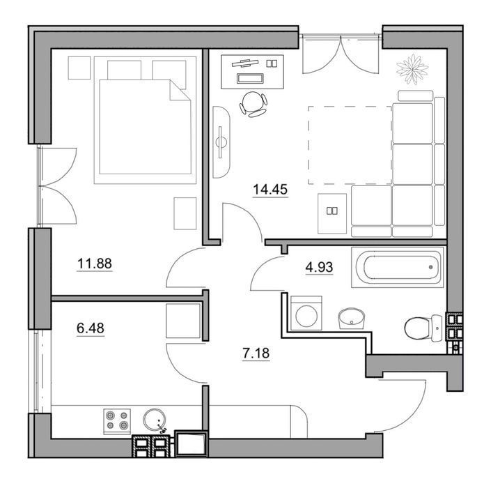 2к квартира з документами, готовий будинок, можна на ремонт