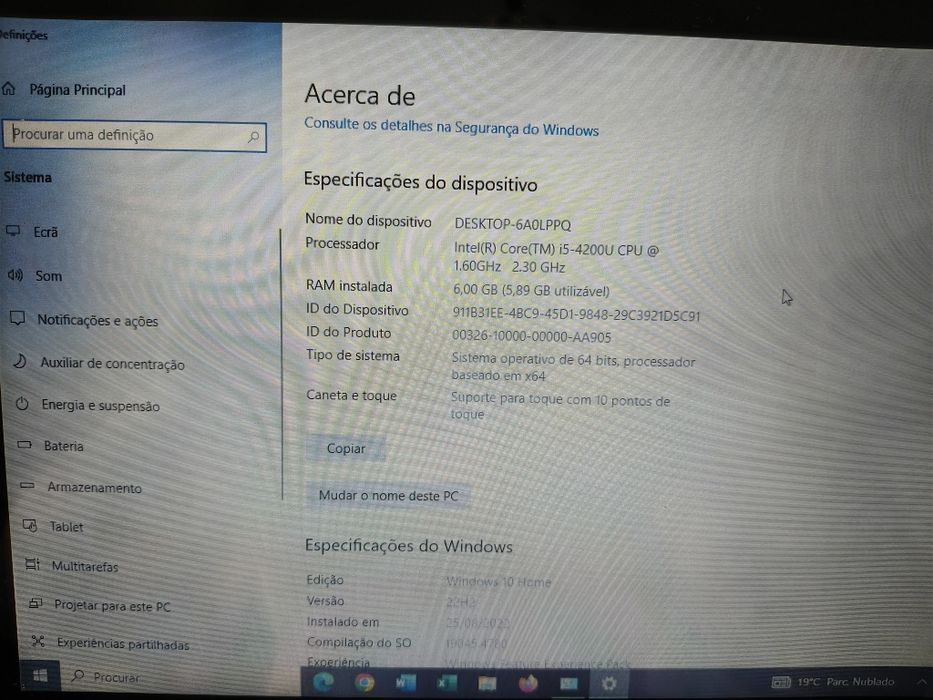 Vendo portátil ASUS cinza bem estimado  i5  ecrã Touch
