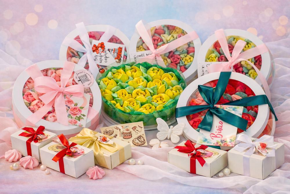 Зефірні квіти,букети,8 березня,8 марта,зефир,,подарунок,подарок,маме