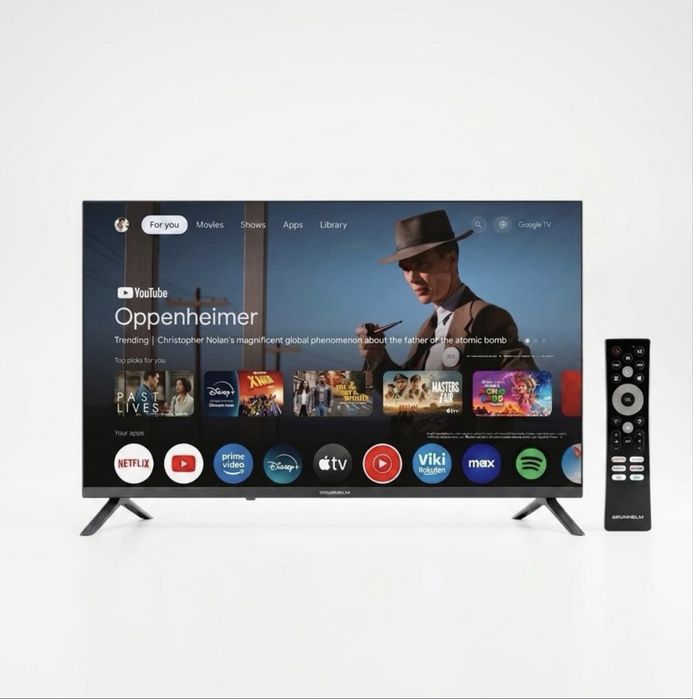 Телевізор GRUNHELM 40" (40F550) T2, SMART TV, Google android 11.0, color box