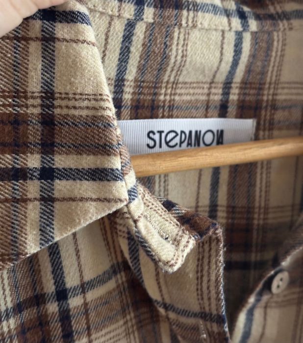 Стильна жіноча сорочка oversize в клітинку