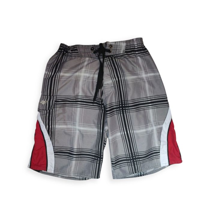 Szorty męskie 4F w kratę spodenki