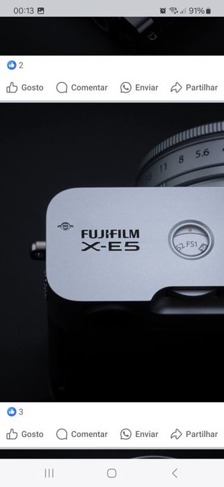 Corpo Fuji X-E5. Novo, fatura, garantia 3 anos