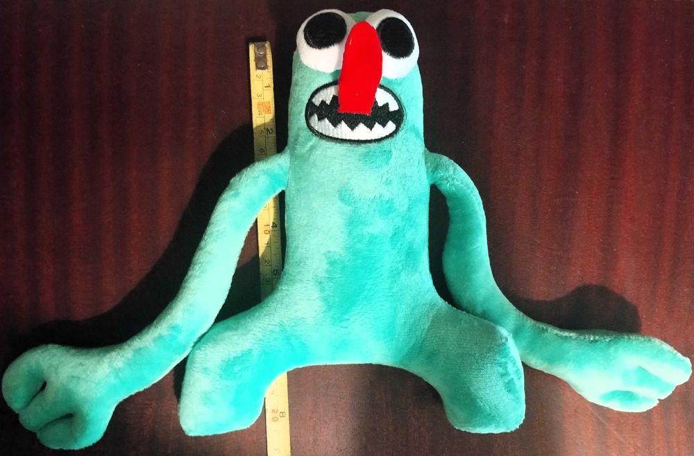 Green Peluche Rainbow Friends Novo Colecção