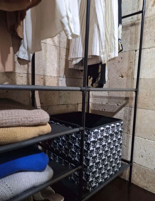 XL Wieszak metalowy na ubrania buty szafa stojąca garderoba NOWY