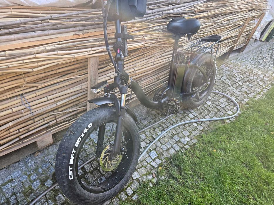 rower elektryczny fatbike składany na części
