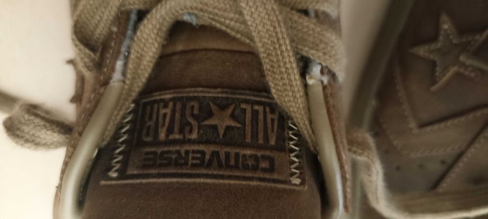 Converse All Star, Pro Leather, em couro, verde/kaki, 43. Novas