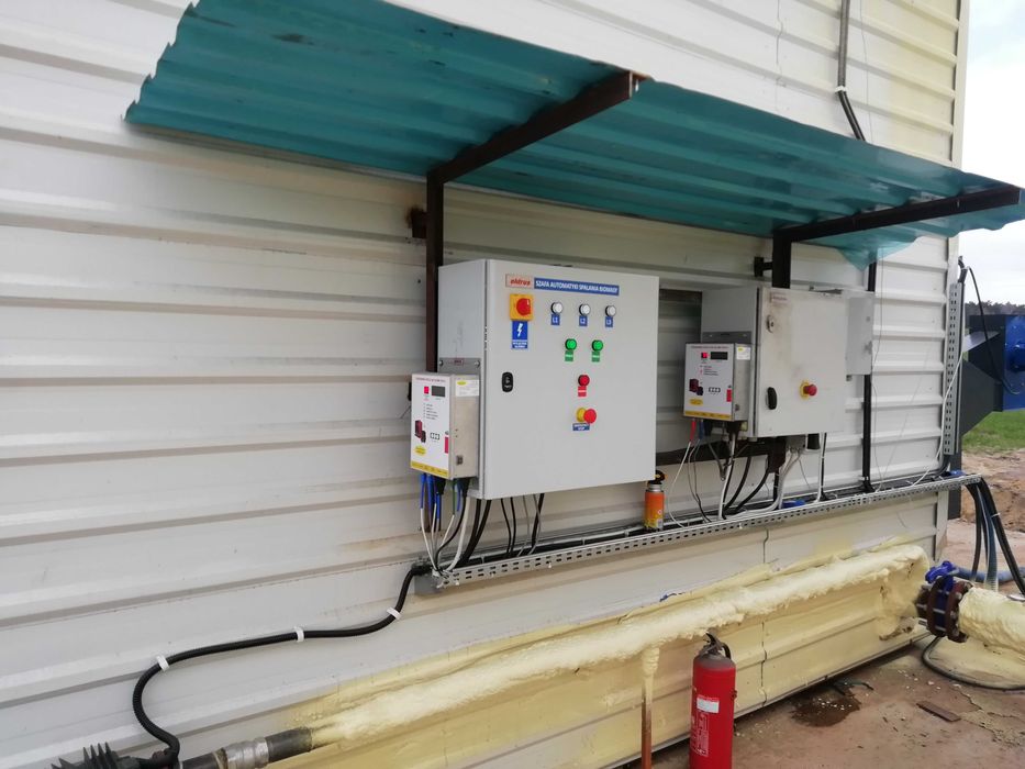 Kocioł Kotłownia na słomę biomasę 1500kw