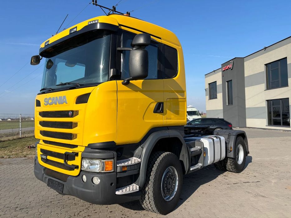 Scania Scania G490  4x4 stały napęd na wał, EURO 6, skrzynia redukcyjna , biegi terenowe , hydraulika do wywrotu, z Niemiec (G410 , G450)