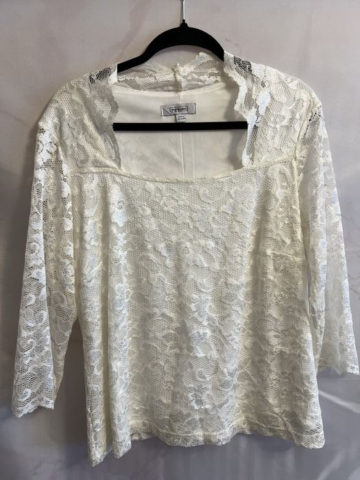 Koronkowa bluzka rozmiar 46 Leonardo
