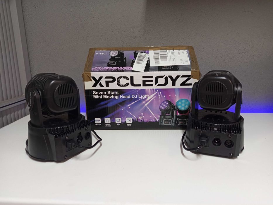 2 Robôs Mini LED 7x12W RGBW