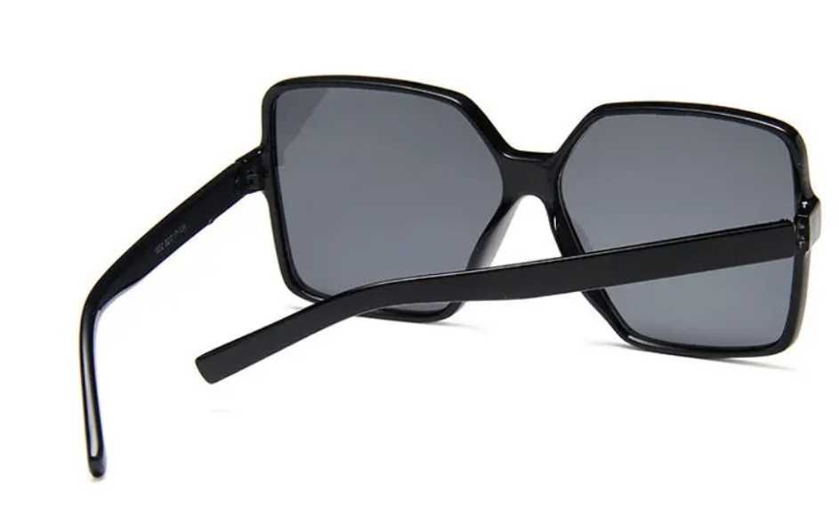 Modne duże kwadratowe okulary przeciwsłoneczne vintage