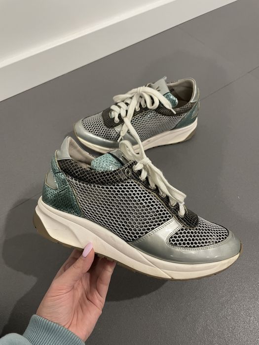 Buty sportowe sneakresy adidasy srebrne  Victim