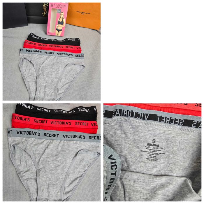 bielizna damska 3pak stringi majtki calvin th victoria kolory