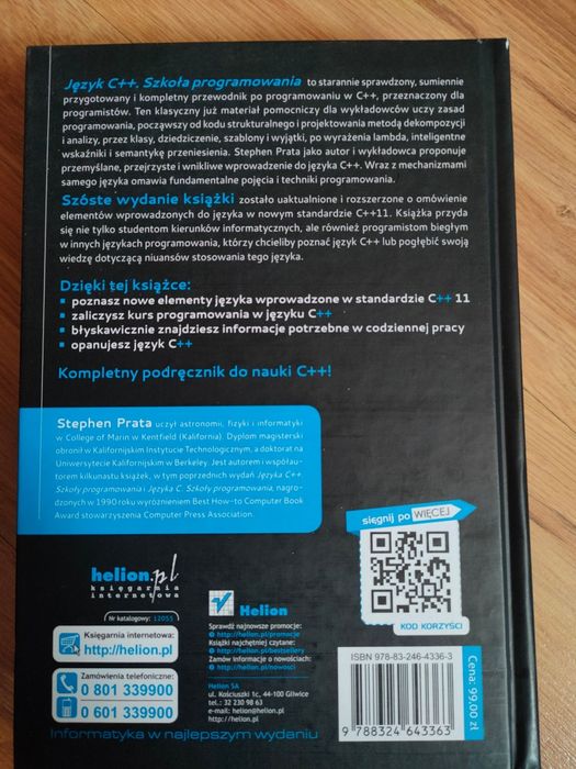 Język C++ szkoła programowania wydanie VI Stephen Prata