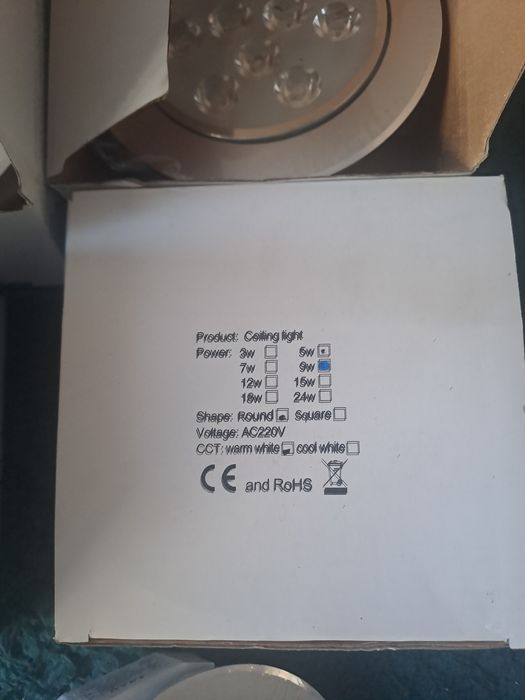 Lampy sufitowe led 9w